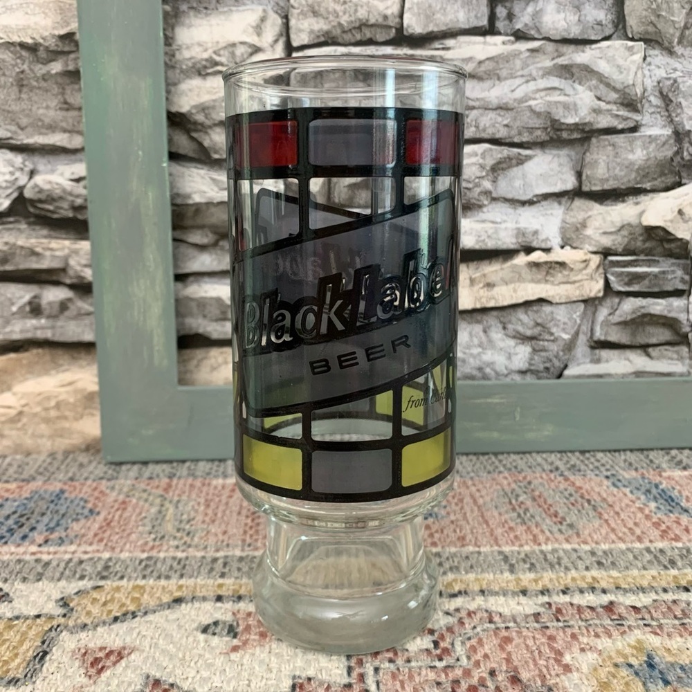 6 Anchor Hocking Beer Glasses Pabst BlackLabel Miller Schaefer Falstaff Schlitz - Picture 7 of 9